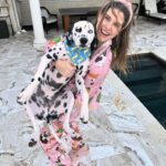 Amanda Cerny Instagram - I’m officially a crazy dog lady 😍😍😍 Merry Christmas from the Cerny Bartl family!!!!🍾 we love youuuuuu to the moon and back