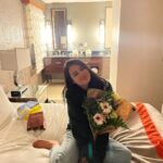 Amber Midthunder Instagram – Flowers from my ina🌸 feelin cozy and content. Excited to share soon what I’m celebrating 💫👀 Oklahoma City, Oklahoma