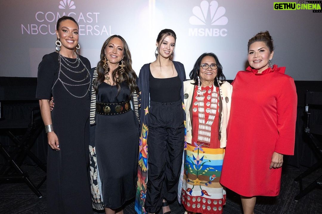 Amber Midthunder Instagram - Pilamaya @alyssaklondon & @omnika24 @nbc @nbcuniversal for including me in this conversation with these incredible women. To the Suquamish nation for welcoming us so openly and hosting us. Being a part of this I was moved at how amazing our people and specifically are women are. We all come from different places with different backgrounds that give us an ability to see and carry different things and at the same time we what we share is just as powerful and important. I was brought here to speak but found myself wanting to stay quiet and listen to the women around me instead lol. Tonight on NBC watch #thecultureisindigenouswomen.