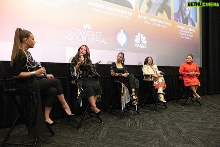 Amber Midthunder Instagram - Pilamaya @alyssaklondon & @omnika24 @nbc @nbcuniversal for including me in this conversation with these incredible women. To the Suquamish nation for welcoming us so openly and hosting us. Being a part of this I was moved at how amazing our people and specifically are women are. We all come from different places with different backgrounds that give us an ability to see and carry different things and at the same time we what we share is just as powerful and important. I was brought here to speak but found myself wanting to stay quiet and listen to the women around me instead lol. Tonight on NBC watch #thecultureisindigenouswomen.