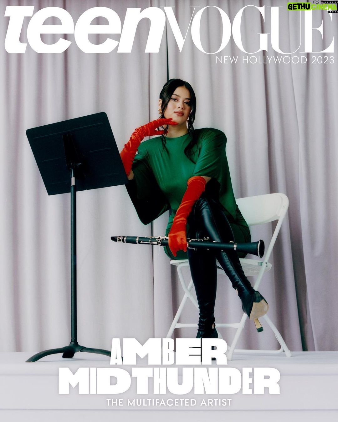 Amber Midthunder Instagram - wopila @teenvogue for my first ever cover!!!!!! So excited to share these pics from Teen Vogue’s New Hollywood Cover shoot 🥰🥺 dreams really do come true. Photographer: @jingyulin_ Stylist: @herinchoi1 Hair: @hairbynigella Makeup: @shaina.ehrlich Manicurist: @wuwunails Art Director: @emilyzirimis Senior Fashion Editor: @tchesmeni Talent Director: @eugeneshevertalov