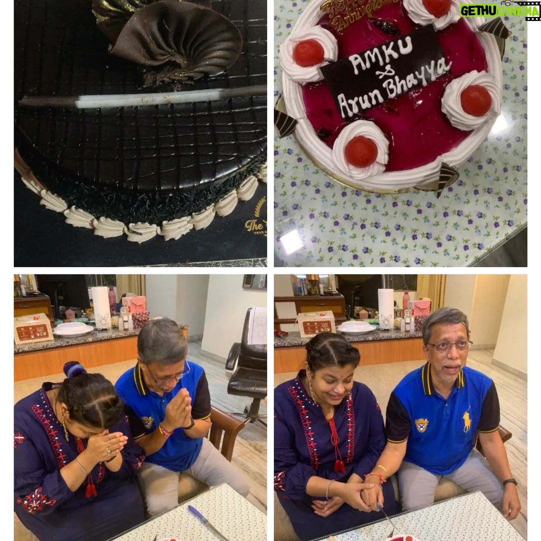 Ambika Ranjankar - 12.7K Likes - What a wonderful journey, completed 27 years, married the same man twice! (Court marriage and Traditional Hindu wedding) immensely grateful to all who wished and made our celebrations even more beautiful...🙏💕
@jennifer_mistry_bansiwal thanks for the lovely cake on 18th(Court marriage)
@neha_arur12 @sheetalarur @satish_m_a @jyotihattangdi @137.shirali @nirajph8 @yashmitahattangdi_ @abybalse2686 and dear Vidyapachchi
Thanks for the cake and the celebration On 19th...🙏❤️
Thanks #Instafam for all the love and wishes