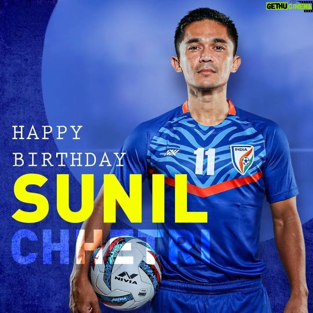 Ameer Vayalar Instagram - Wishing a very happy birthday to that man who will not lose to anybody in terms of giving the best for the country. Happy Birthday Captain 🫡 @chetri_sunil11 #SunilChhetri #happybirthdaysunilchetri #football #SunilChhetri #legendsunilchetri #indianfootballteam