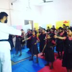 Ameer Vayalar Instagram – #FriendsTaekwondoAcademy Self defense program at Govt. HSS Thirunelloor. #tkdkerala #ameervayalar