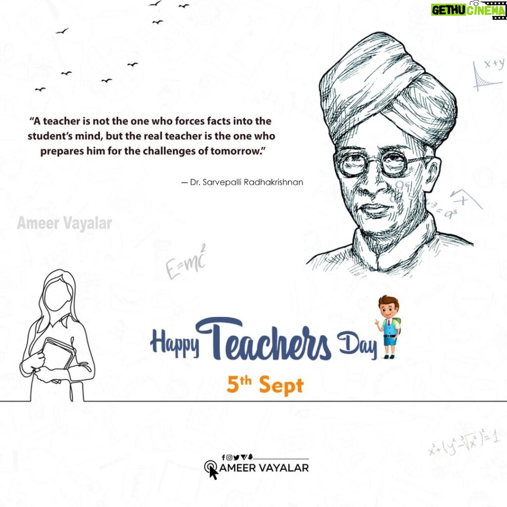 Ameer Vayalar Instagram - Happy Teachers' Day 📚📕🖋 #teachersday #happyteachersday #thankyouteachers