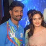 Ameer Vayalar Instagram – With Actress Aditi Ravi @aditi.ravi #aditiravi 
#ameervayalar #aditiravifans