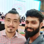 Ameer Vayalar Instagram – With master kim Taekwondo indian team coach  @taekwondofederationofindia @tkdkerala kim #tkdcoach #coach #taekwondofederationofindia #friendstaekwondoacademy #worldtaekwondo #taekwondocoach #kukkiwon #ameervayalar