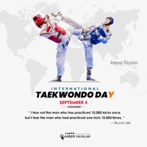 Ameer Vayalar Instagram - Happy International Taekwondo Day 
#taekwondo #worldtaekwondo #internationaltaekwondoday  #kicking #taekwondowt #tkdkerala