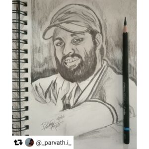 Ameer Vayalar Instagram - #Repost @_parvath.i_  Thanks dear ✏️✏️😍🥰🥰❤️