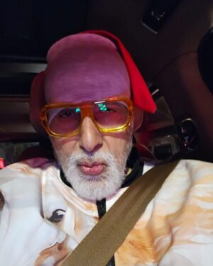 Amitabh Bachchan Instagram - .. on certain astrological information animals depict your month .. mine is the horse for October .. so I wore it .. 
can’t see it ..? It’s there on the jacket .. 🤪🤪🤪🤪