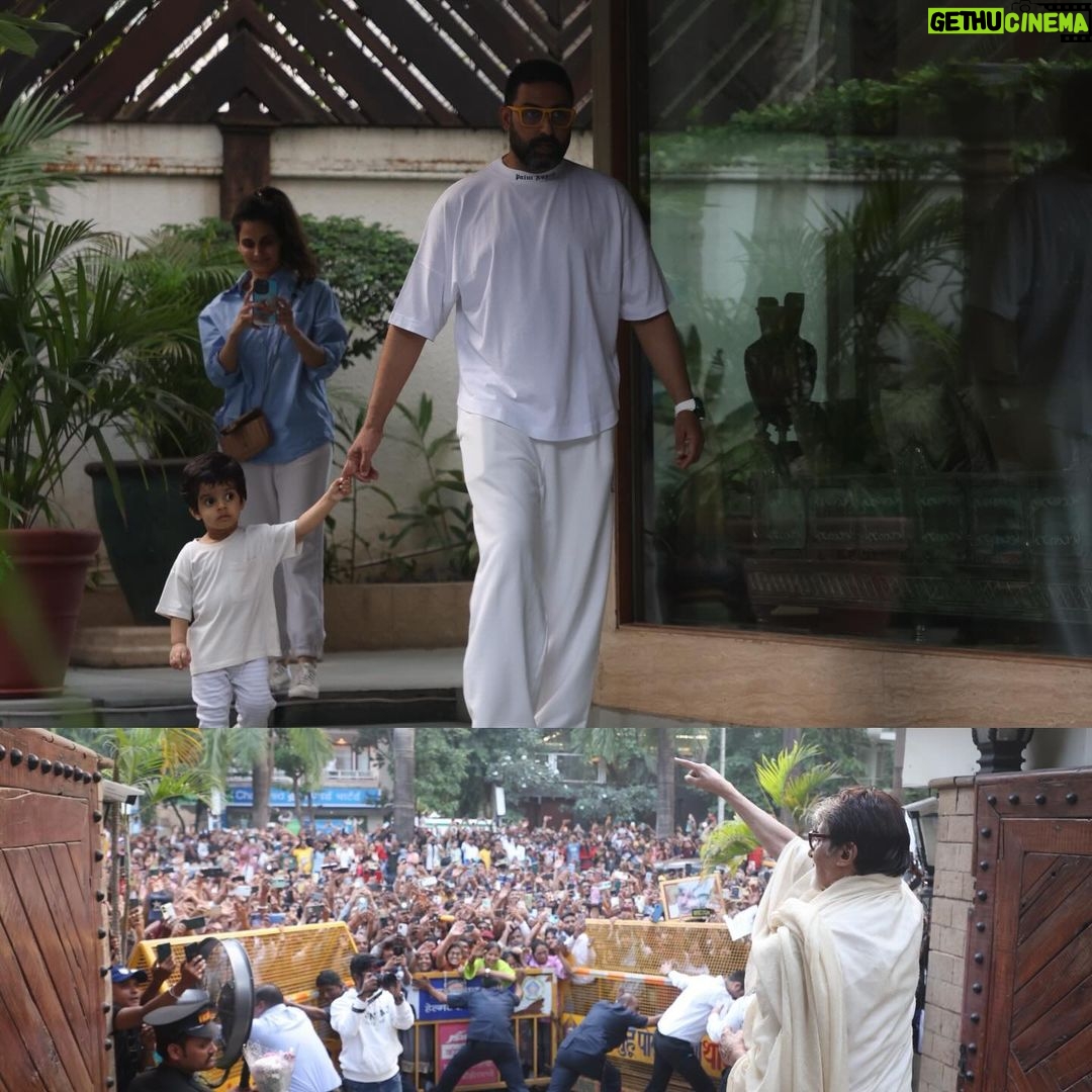Amitabh Bachchan - 515.6K Likes - ताऊ, नाना को चली है पीढ़ी, देखने जलसा गेट पर;
ये फाटक पर क्या गुल खिला है, देखें हम भी चलकर ।
ये भीड़ जमा क्यों होती है, आँखें चकित यूँ घूरें
“अम्मा गोदी ” , भागे भैया, 'नाना को दूर ही रक्खें ’
😂🤣😂
