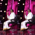 Amitabh Bachchan Instagram - ‘Veshti’ on .. KBC on !! Traditional never falters 🙏🚩