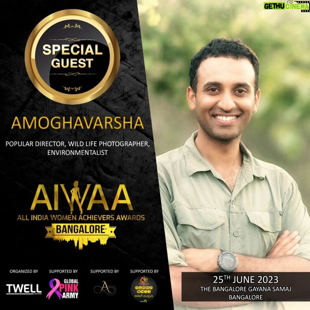 Amoghavarsha Instagram - 📣 Exciting News! 🌟 We are delighted to announce that Amoghavarsha J S, the incredibly talented director, wildlife photographer, and environmentalist, will be joining us as a special guest at our upcoming event! 😍✨ #AIWAA #TwellMedia #TwellMagazine #Shero #Sheasia 🎉 A heartfelt thank you to Amoghavarsha J S for accepting our invitation. Your breathtaking work capturing the beauty of wildlife and your unwavering dedication to environmental conservation truly inspire us all. 🙌🤩 We are honored to have you as our guest. Stay tuned for exclusive behind-the-scenes sneak peeks and highlights as we prepare to welcome Amoghavarsha J S. Follow us for updates and get ready to be transported into the mesmerizing world of nature through his incredible visuals and hear his invaluable insights on environmental preservation! 🎊📸 #AIWAA #TwellMedia #TwellMagazine #Shero #Sheasia #GuestSpeaker #AmoghavarshaJS #Director #WildlifePhotographer #Environmentalist #Inspiration #Gratitude #JoinUs #MarkYourCalendars Bangalore, Karnataka
