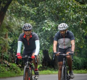 Amoghavarsha Instagram - Cycling for me has been a form of meditation. From showing me the path during my most difficult times to letting me soak nature in a very precious way - cycling has definitely changed my life for the better! A big thank you to my cycling mentor, my brother @rishyashringa and my cycling buddies @ankithjk and @greenroutes from cauvery peloton :) Happy #worldbicycleday