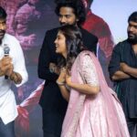 Amritha Aiyer Instagram - Did he just say my NAME !!! 🥹🥹🥹 Was is it a dream !! Thank you so much Chiranjeevi garu you have been so kind to come forward to support our movie and knowing my name was just unbelievable. THANK YOU ! #HANUMAN