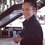 Amy Bailey Instagram - Caught drinkin’ on the job. What can I say. It’s late. It has been a long day. It’s almost 1pm.🍷💋 Papped by @miniateam 📸
