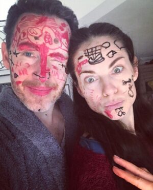 Amy Bailey Instagram - When you’re a #worldfamousactress like me, it’s important to always be camera-ready so you can capture those glamorous moments. My makeup team did their magic today so that @miniateam and I could share how #instaperfect #instacouple #instagoals we are 👫 because social media is all about being real and raw but also flawless and super braggy.