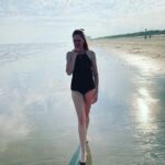 Amy Bailey Instagram - I grew up on the Texas coast…Rockport, Corpus Christi, South Padre Island…I took these million dollar views for granted. At the time I thought Texas was the armpit of the world and I just wanted to get to LONDON/PARIS/NYC/ROME already. Well, time marches on, priorities shift, and I find myself filled with gratitude today to bring my kids back to where it all started. These epic beaches (a warm 80f in November) are now a source of wonder for me. Yes we had to dodge the jellyfish and keep kids out of the sand dunes because #rattlesnakes …it’s Texas dude… but what a beautiful day. The ocean will always be my favourite place to be. 💙💙💙💙💙💙💙💙💙💙