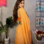 Anchal Sahu Instagram - Happy Happy Diwali!!!🧡🪔🌸💫✨ Lighting up some Diwali happiness🫶🏻🥰 #Diwali2023