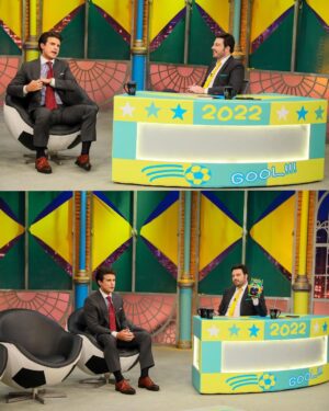 André Marinho Instagram - 🌃🎙📺⭐️ É HOJE!! Estamos de volta na tela do @sbtthenoite logo mais às 00h45 no clima de Copa com o grande @danilogentili divulgando meu primeiro livro “O Brasil (Não) É Uma Piada” (link da Amazon nos meus stories)! 
->> Minha ida ao talk-show em 2019 foi o primeiro grande divisor de águas da minha carreira – uma noite mágica! (link nos stories) Comenta aqui se você lembra daquele programa! 
->> Muito obrigado a toda produção do programa pelo carinho de sempre. O papo foi novamente sensacional e não vejo a hora de em breve assistir ao lado de vocês. Seguimos juntos! 🤝🚀