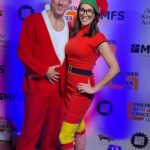 Andrea McLean Instagram - Yup. Just went to a Christmas charity pub quiz dressed as an elf and Bad Santa. And we were the only ones who decided to go in fancy dress…. And I genuinely didn’t care, because we just wanted to have some fun! Which we did - thank you @childrenwithcanceruk for putting on the BEST night! It was like a lock in, in your favourite pub, with the best people, all raising money for a wonderful cause. Same time next year @thefrothycoffeeman @jo_elvin ? #childrenwithcanceruk