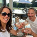 Andrea McLean Instagram - 4 things I did this week to fill my cup that had nothing to do with work: 1. My friend Andy popped in while passing through. He lives a long way away so we don’t see much of each other. It’s weird to think we first met at school 36 years ago - how in earth did THAT HAPPEN??!! It was nice to catch up. 2. Mr F and I went for a long dog walk which culminated in an unplanned glass or two of rosé and dinner outside in the sunshine. I’m glad we did it as it feels like we caught the last bit of summer. 3. I chatted to my son Fin on the phone for two and a half hours. It’s been a bumpy few years while he’s been away at uni (any parents of kids who started during Covid know what I mean). We caught up on all sorts of things - films, telly, books, psychology, theology… I think we covered it all! This was a snap I sent him mid chat to show him my view of Teddy. 4. We went to Notting Hill Carnival today! Growing up in Trinidad means it’s always pretty special. We got there early, I had my curry and roti, we chipped along behind a few bands then we headed home before it got even busier. It was Amy’s first time - I was around her age when I last went to Carnival in Trinidad, which is a strange thought! This week seems to be a reminder about all the changes that have happened in my past and present… an unexpected reflection. #4things