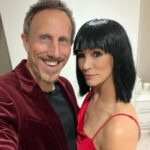 Andrea McLean Instagram - Having some #halloween fun with friends tonight. The theme is ‘red’… The dress is from @zara and the boots from @primark The wig is from a random fancy dress shop in London. I’ve no idea what I ‘am’ but I’m feeling spy vibes… 👀
