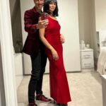 Andrea McLean Instagram - Having some #halloween fun with friends tonight. The theme is ‘red’… The dress is from @zara and the boots from @primark The wig is from a random fancy dress shop in London. I’ve no idea what I ‘am’ but I’m feeling spy vibes… 👀