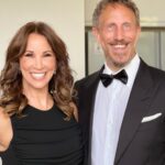 Andrea McLean Instagram - Tonight we are ‘out out’! Some ‘before we left the house’ pictures taken by @makeupcouk who is wholly responsible for making me look so glam. Thank you to @boodles for the jewellery tonight. Very impressed by Mr F in a dickie bow. 🥰 #wcw23 (And yes, that is an Elf fridge magnet behind us. Because Elf isn’t just for Christmas… 😁)