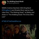 Andrew Bachelor Instagram – @thewalkingdead ❤️❤️❤️