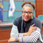Andrew Gillum Instagram - Continuing our #womenhistorymonth shout outs, please meet Bloomington City Clerk @bolden_nic Nicole has been actively involved in the Bloomington community for over 20 years. She currently serves on the Board of Directors of Community Kitchen, the Community Advisory Board for WTIU, and is a member of the local Elks Lodge. She is the co-founder of the Monroe County Black Democratic Caucus, serves on the board of the Indiana Stonewall Democrats, and was a charter member of the 10/100 committee. In 2015, Nicole became the first African American woman elected to the city-wide office and the only LGBTQ woman of color to hold an elected office in Indiana. Nicole is also Co-Chair of @nbjconthemove Good Trouble Network.