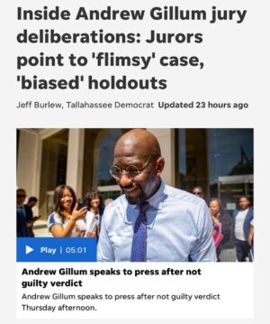 Andrew Gillum Instagram - While Mayor Andrew Gillum was acquitted on a major charge last week, some members of the federal jury on his case remained deadlocked, putting him and his family at risk of facing more lengthy and costly trials. 

Recently, a majority of jurors from the case came forward publicly to express their frustrations with the trial, even saying that had it not been for two biased holdouts within the jury, Mayor Gillum would have been fully acquitted. 

And in an UNPRECEDENTED act of solidarity, the jurors PUBLICLY CALLED on the government to stop any efforts to prosecute Mayor Gillum again in the future after prosecutors have singled they planned to try again.

After pouring millions of dollars into trying to destroy Mayor Gillum and his family’s reputation, jurors say the prosecutors’ case didn’t come close to connecting him to any wrongdoing. Multiple law enforcement officials even admitted that Mayor Gillum never took a bribe, even after multiple attempts at entrapping him. 

Yet despite this, our work is not done. Mayor Gillum still risks being charged again with these false allegations.

Please consider making a contribution today to support our continued fight for justice.

Thank you for all your support. 

– The Bring Justice Home Legal Defense Fund
