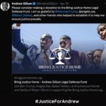 Andrew Gillum Instagram - The trial has begun, and I am reminded of the words of former heavyweight champion James J. Corbett: "When your feet are so tired that you have to shuffle back to the center of the ring, fight one more round. When your arms are so tired that you can hardly lift your hands to come on guard, fight one more round. When your nose is bleeding and your eyes are black and you are so tired that you wish that your opponent would crack you one on the jaw and put you to sleep, fight one more round – remembering that the man who always fights one more round is never whipped.” Please know that I am always ready to fight one more round. But I can’t win this fight alone. Grateful for the support of friends and family from all over the country. Please consider supporting Bring Justice Home Legal Defense Fund. #JusticeForAndrew #FightOneMoreRound