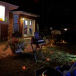 Andrew Gillum Instagram - Fall Friday Night in the backyard for a movie. Thank you Auntie Mo for putting it all together.