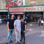 Andrew Neighbors Instagram – Excited to spend the next week in Washington with these guys Pike Place Market