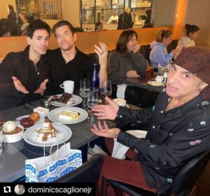 Andy Karl Instagram - A great lunch with the great @stevievanzandt. Thanks for spending some time with us before heading off on tour w/ @springsteen 🎸 
.
.
.
#Repost @dominicscaglionejr
Keep scribblin and ya might end up eating dessert with an icon at @marksoffmadison Stay tuned!! @stevievanzandt 
.
.
.
#tv #originalwork #pilotseason #nyc #rabbitseason #cheesewheel #powerlunch #powerlumchhour