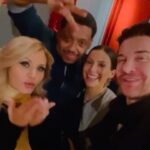 Andy Karl Instagram - From all of us to all of you💥‼️💖 We wish you a happy & healthy EVERYTHING‼️ HAPPY NEW YEAR 🎊🎈🎆 May 2023 and beyond be filled with way more happiness, great health & joy in all areas ‼️💥 CHEERS 🥂 . . . @eliselyon_art @khalilkain 💖💖 . . . #family #couplesskate #nye #nyc #littleitaly #lifeimitatingart #iykyk #scungereference #2023 #thenightisyoung #eliseisconfused 😜😘