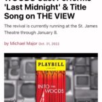 Andy Karl Instagram - #ICYMI @intothewoodsbroadway on @theviewabc yesterday. #intothewoodsmusical #intothewoods #thelastmidnight