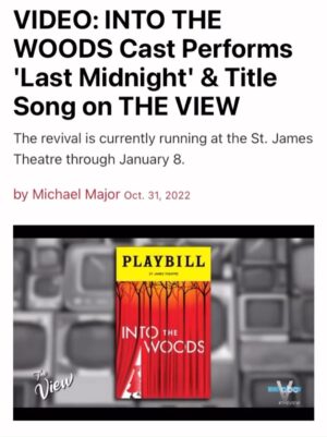 Andy Karl Instagram - #ICYMI @intothewoodsbroadway on 
@theviewabc yesterday. #intothewoodsmusical #intothewoods #thelastmidnight