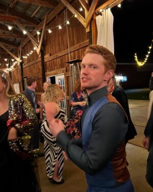 Andy Karl Instagram - Our beloved @jammyprod and his most beloved @rickyaschroeder got married this past weekend in THE MOST SPECTACULAR, FUN AND OF COURSE, FULL OUT WEDDING CEREMONY EVER @gilbertsvillefarmhouse 🥂🙌🏻‼️💥🎉 

There were belly laughs, Billy Goats, copious amounts of delicious cake, happy tears, GREAT music and dancing, LOTS OF DANCING 💃 🕺 🐐 🎂 🎶 

THANK YOU DEAR Ricky & Jerry for having us on your most special & glorious day💖💖 WE LOVE YOU‼️🥂 And even the weather gods were happy & cooperated magnificently ☀️ 😂🎊

Please enjoy some brief moments that honestly, do not even begin to capture the joy & love in the air ‼️💖‼️💖
“If there ever was a perfect couple, this one qualifies” ‼️‼️🎤🎤😜 
.
.
.
@laurabellbundy @sergiotrujillo1 @jack_noseworthy @heatherhachhearne @nkenkel @paulcanaan @troybrittonjohnson @rialtoguy @rachellerak @theebillyporter @thomas84nyc @rockwellgroup @jacobyanduramusic AND MANY MORE (please tag yourself 👇🏻) And #legallyblonde fans, slide #9 is ESPECIALLY for you😜💖
.
.
.
#fullout #THEMOSTFULLOUT #rickyandjerry #wedding #goatyoga #love #dancing #music #legallyblonde #minireunion #omigodyouguys #elleandpaulette #ellepaulettekylekeke #letmebeyou #rickyandjerry #octoberwedding