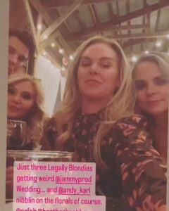 Andy Karl Instagram - Our beloved @jammyprod and his most beloved @rickyaschroeder got married this past weekend in THE MOST SPECTACULAR, FUN AND OF COURSE, FULL OUT WEDDING CEREMONY EVER @gilbertsvillefarmhouse 🥂🙌🏻‼️💥🎉 There were belly laughs, Billy Goats, copious amounts of delicious cake, happy tears, GREAT music and dancing, LOTS OF DANCING 💃 🕺 🐐 🎂 🎶 THANK YOU DEAR Ricky & Jerry for having us on your most special & glorious day💖💖 WE LOVE YOU‼️🥂 And even the weather gods were happy & cooperated magnificently ☀️ 😂🎊 Please enjoy some brief moments that honestly, do not even begin to capture the joy & love in the air ‼️💖‼️💖 “If there ever was a perfect couple, this one qualifies” ‼️‼️🎤🎤😜 . . . @laurabellbundy @sergiotrujillo1 @jack_noseworthy @heatherhachhearne @nkenkel @paulcanaan @troybrittonjohnson @rialtoguy @rachellerak @theebillyporter @thomas84nyc @rockwellgroup @jacobyanduramusic AND MANY MORE (please tag yourself 👇🏻) And #legallyblonde fans, slide #9 is ESPECIALLY for you😜💖 . . . #fullout #THEMOSTFULLOUT #rickyandjerry #wedding #goatyoga #love #dancing #music #legallyblonde #minireunion #omigodyouguys #elleandpaulette #ellepaulettekylekeke #letmebeyou #rickyandjerry #octoberwedding