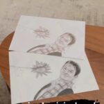 Andy Karl Instagram – As someone who dabbles in sketch and painting and sculpture I know the time and care it takes to make things like this.  Bloody brilliant in the details. Thanks Nicola. #ghdart