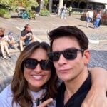 Andy Karl Instagram - Once the squad always the squad. Lunch with @therealmariskahargitay and family was a blast. #TheGiftThatKeepsOnGiving #BabyDodds #NewNewGuy #SVU