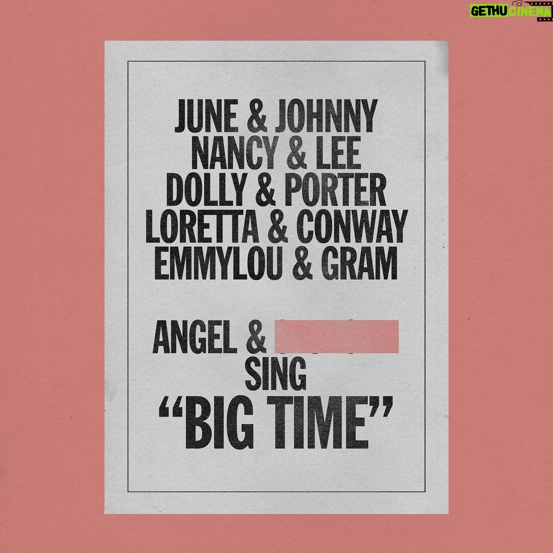 Angel Olsen Instagram - “Big Time” - Take 2. Tomorrow. ❤️