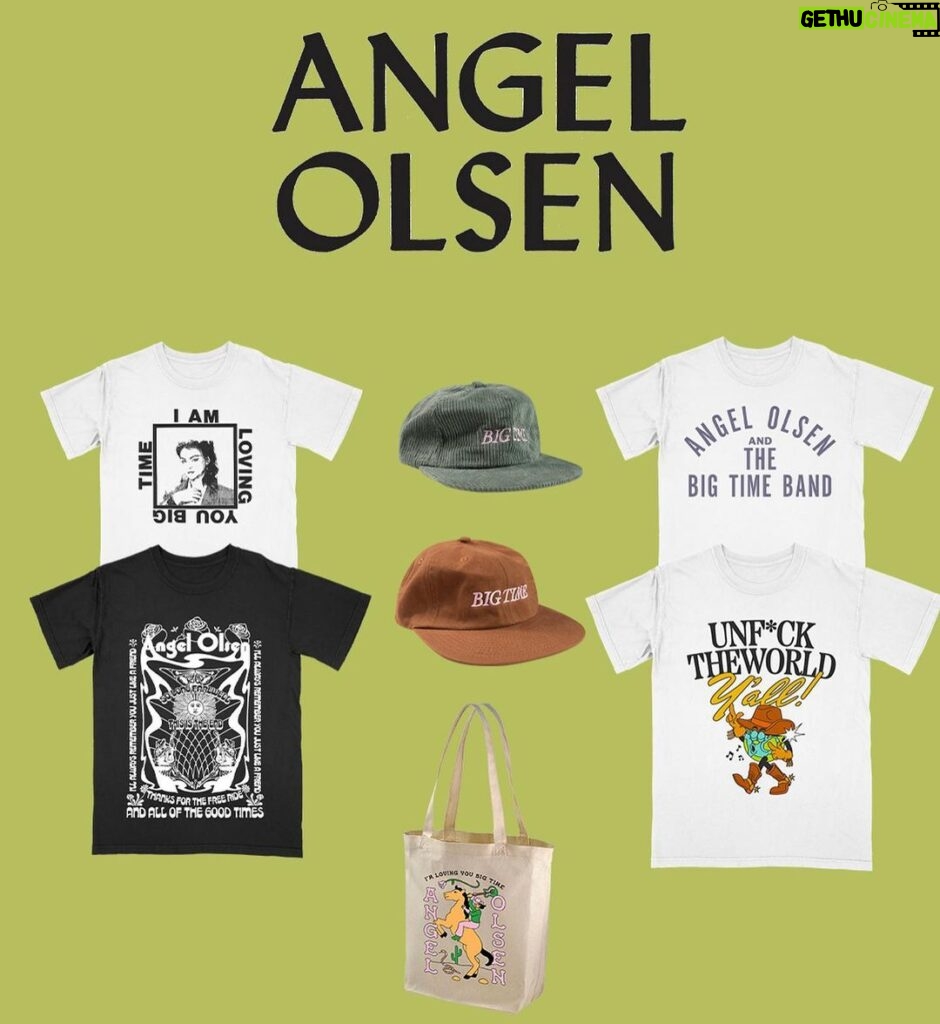 Angel Olsen Instagram - Emotional Baggage from the Wild Hearts Tour restocked along with shirts from tour, new designs, hats, posters and more. The tour is over but the merch lives on. Link in bio to the store.