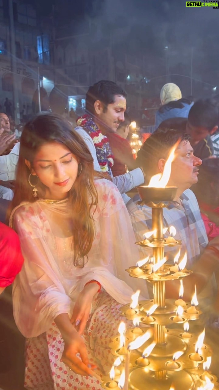 Angel Rai Instagram - Dharti per swarg β€οΈπ #angelrai #foryou #trending #angellovers #herhermahadev #omnanahshivaya #banaras #up #trending #viral #utterpradesh #babakinagri #mahadev #ramnavmi #navratra #parties #party