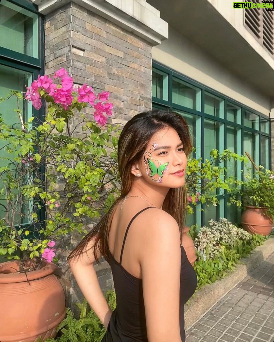 Angela Morena Instagram - Happiness is a 🦋 Happy weekend 💙 Mandaluyong City