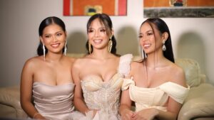 Angela Morena Instagram - Through laughter and tears, we will always be there for one another. I love you @micaellaraz and @stephanieraz_ ❤️❤️❤️ #razsisters Hair and make up | @naf.candelaria Stylist | @jemstaana Photographer | @melobalingit