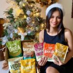 Angela Morena Instagram – Making this holiday season healthier and happier with @thefoundingfarmers 🎄💚 Yum! Yum!