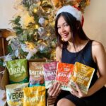 Angela Morena Instagram – Making this holiday season healthier and happier with @thefoundingfarmers 🎄💚 Yum! Yum!